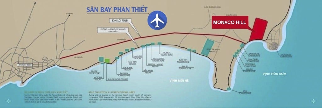 Vị trí Monaco Hill Phan Thiết