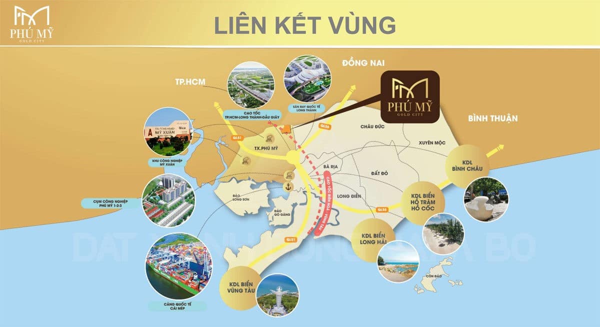 Tiện ích kết nối khu vực của Dự án Phú Mỹ Gold City