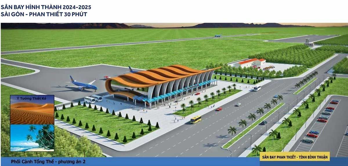Dự án mở rộng sân bay Phan Thiết với tổng vốn đầu tư lên đến 10.000 tỷ